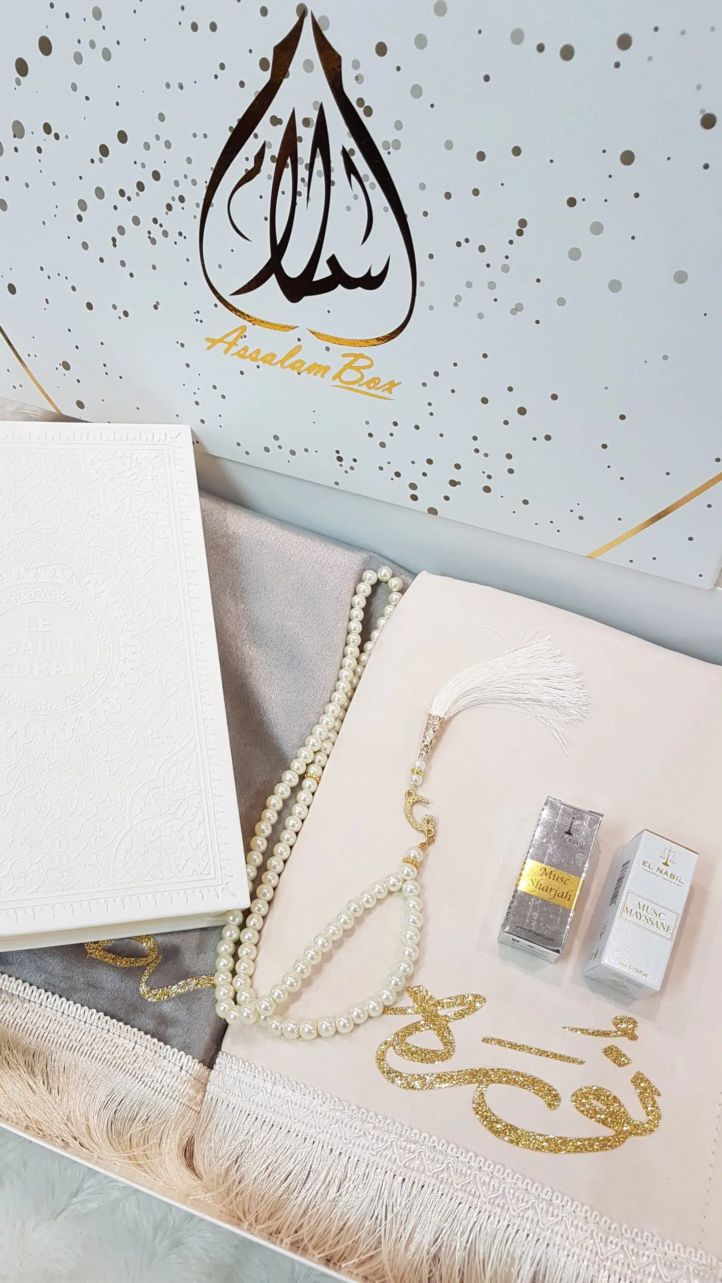 Coffret Couple WHITE CORAN Arabe/Français