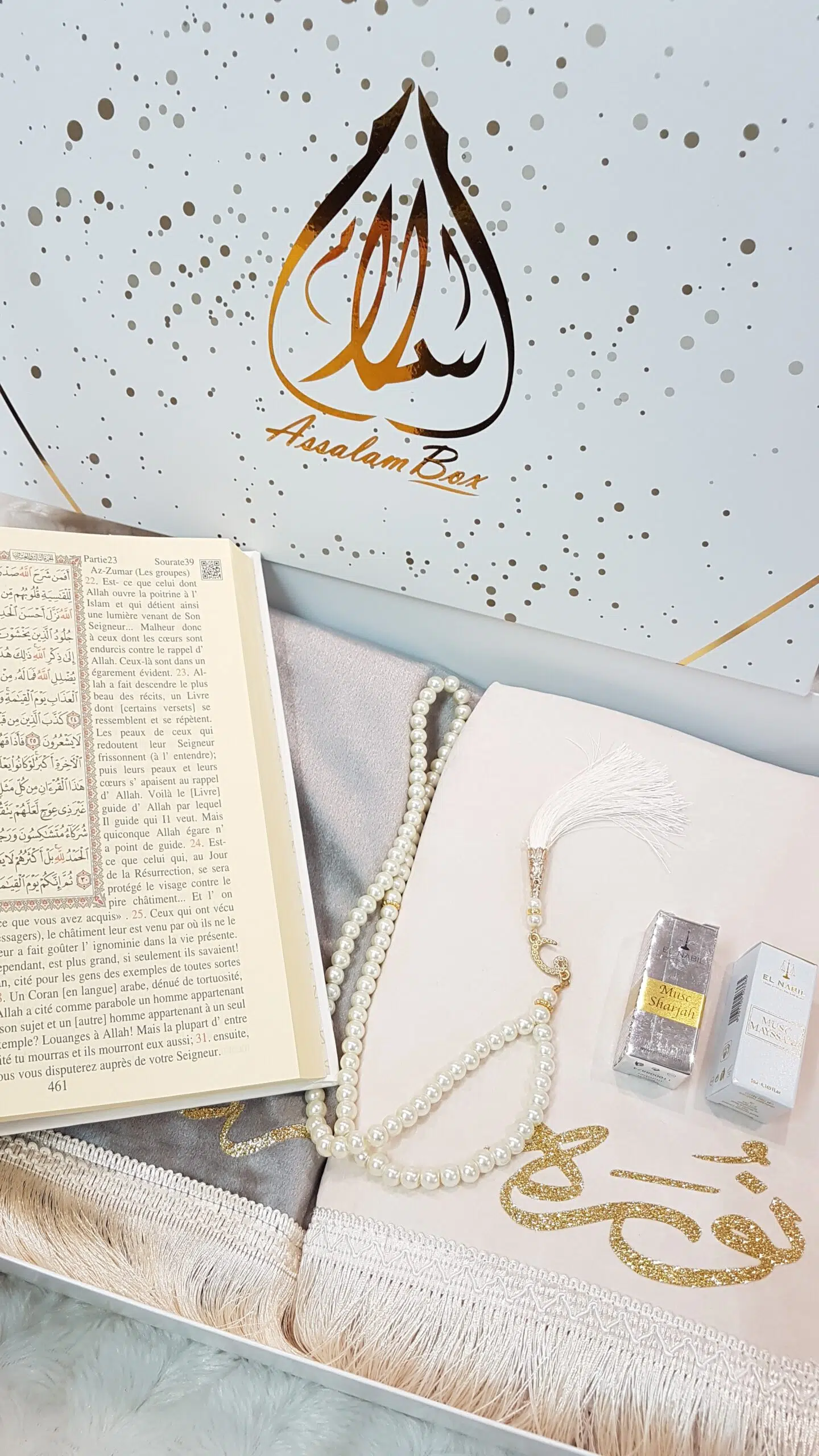 Coffret Couple WHITE CORAN Arabe/Français – Image 2