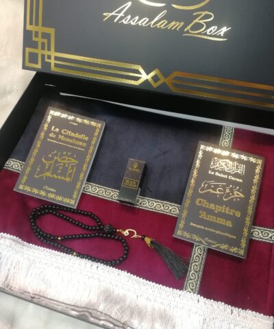 Coffret Noir Duo Tapis Ottoman Bicolore