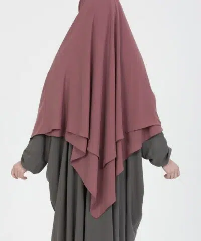 Khimar Soie De Medine 2 voiles (sans manches)