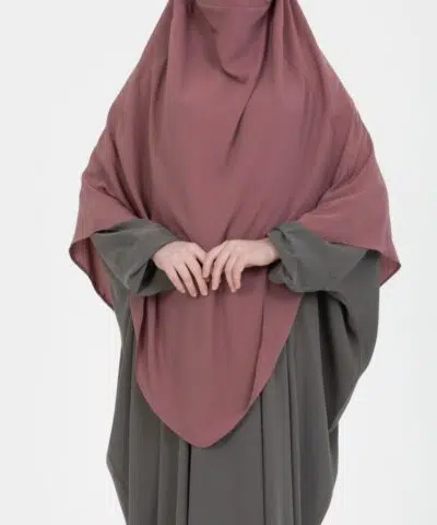 Alternative view of Khimar Soie De Medine 2 voiles (sans manches)