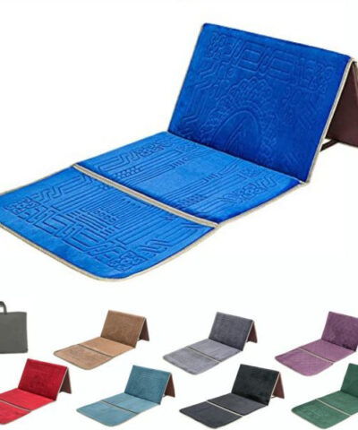 Tapis de prière pliable avec dossier