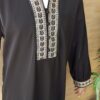 Robe/abaya Eïd Femme ou fille Broderie carré avec boutons – Image 6
