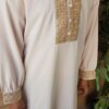Robe/abaya Eïd Femme ou fille Broderie carré avec boutons – Image 5