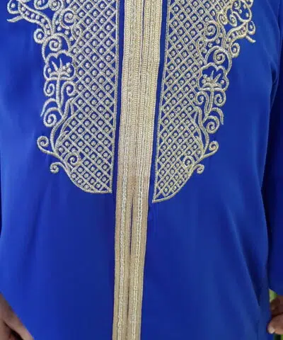 Alternative view of Robe/abaya Eïd Femme ou fille avec broderie or ou argent