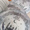 Lot 41 Pcs Vaisselles jetables EID MUBARAK Assortis: 10 gobelets+20assiettes+1Guirlande+10 Ballons – Image 3