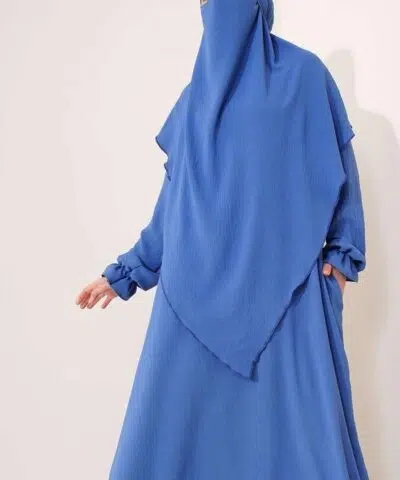 Robe et Khimar en Jazz 1 voile assortis