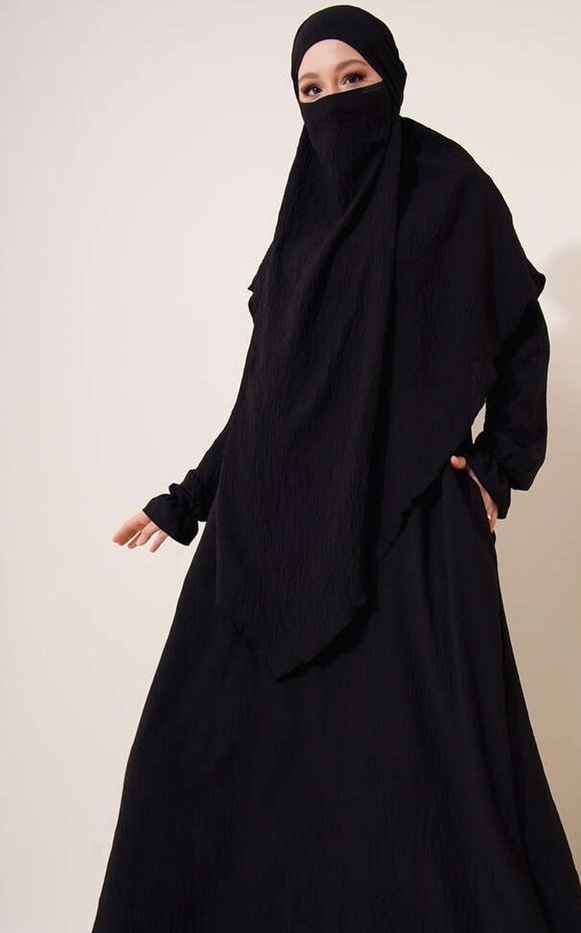 Robe et Khimar en Jazz 1 voile assortis – Image 4