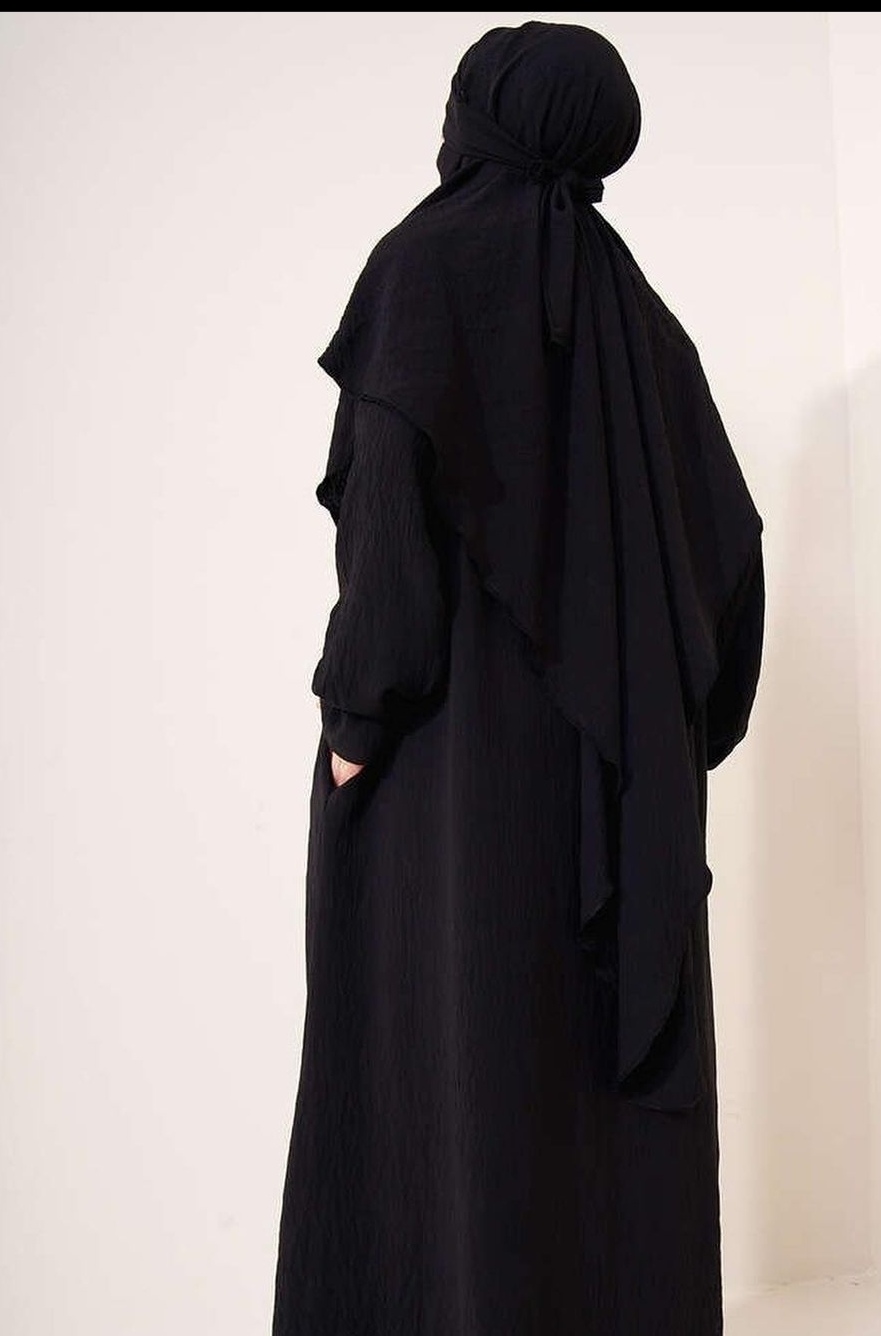 Robe et Khimar en Jazz 1 voile assortis – Image 5