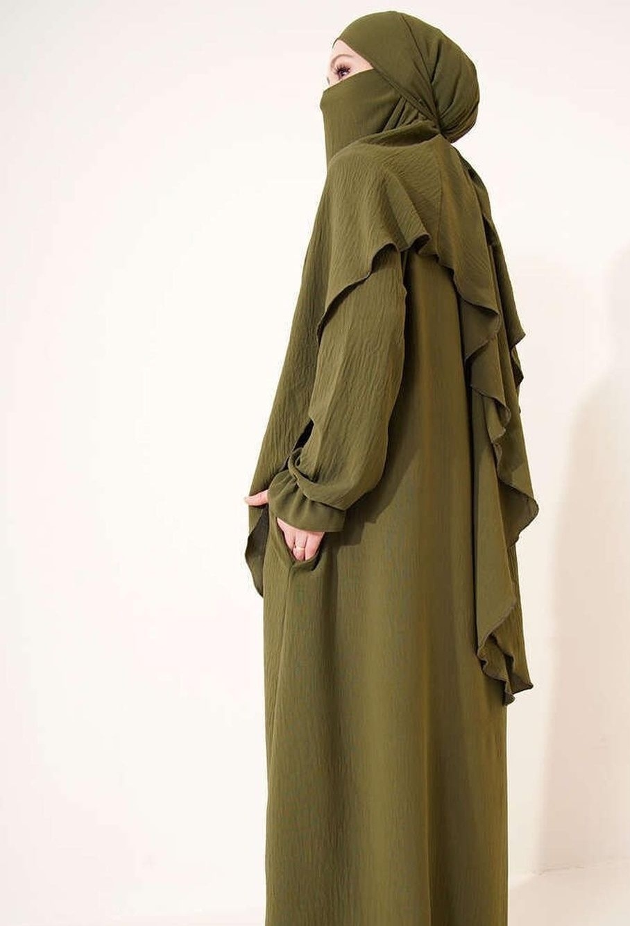 Robe et Khimar en Jazz 1 voile assortis – Image 2