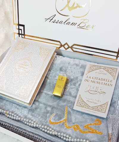 Coffret CORAN Silver Tapis épais dôme Gris et Citadelle