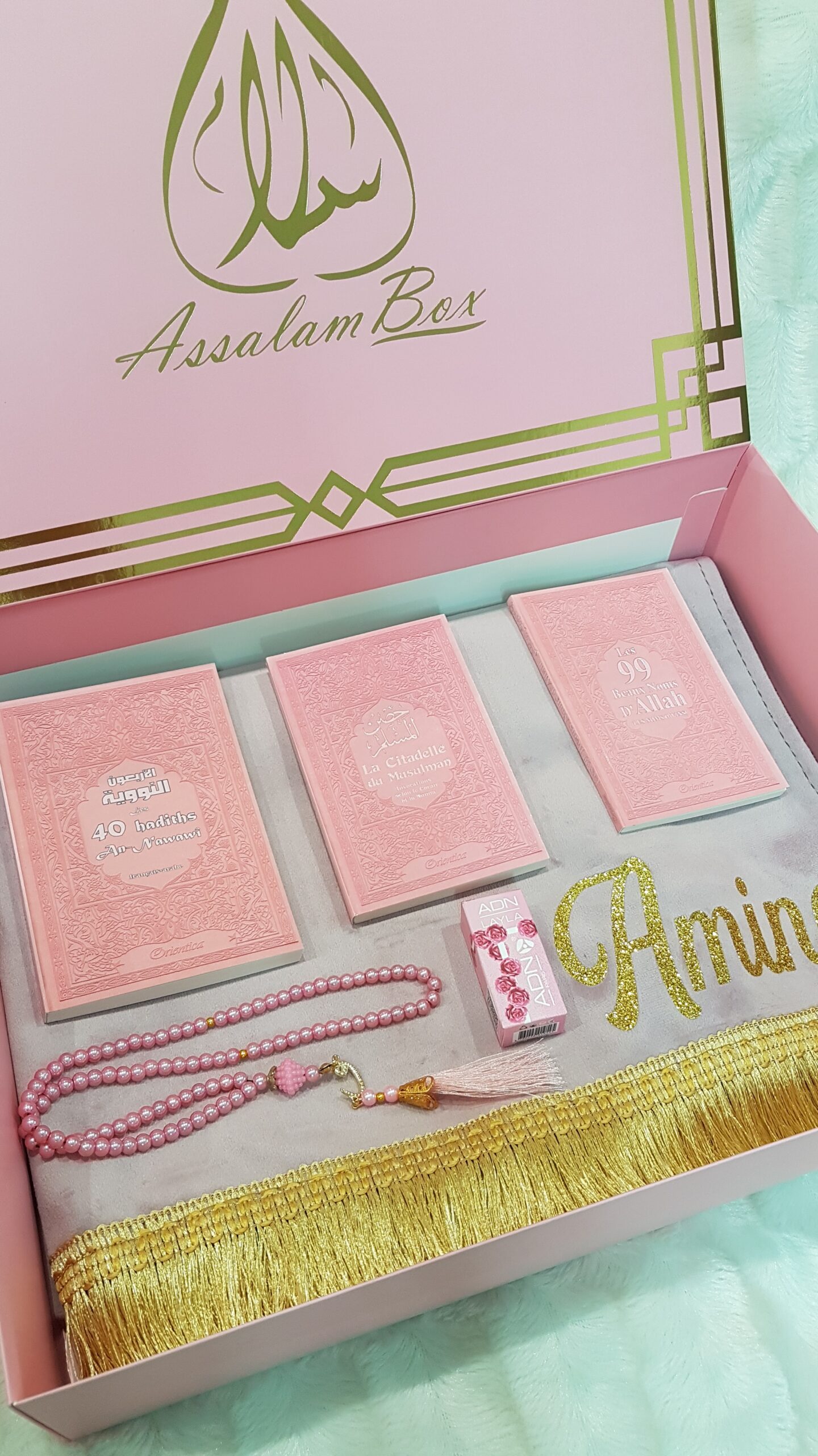 Coffret Rose Trio 40 Hadiths An Nawawi