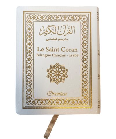 Le Saint Coran français/arabe de poche Blanc 10 x 14 cm