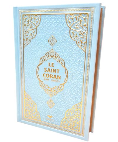 Coran Bleu clair couverture similicuir