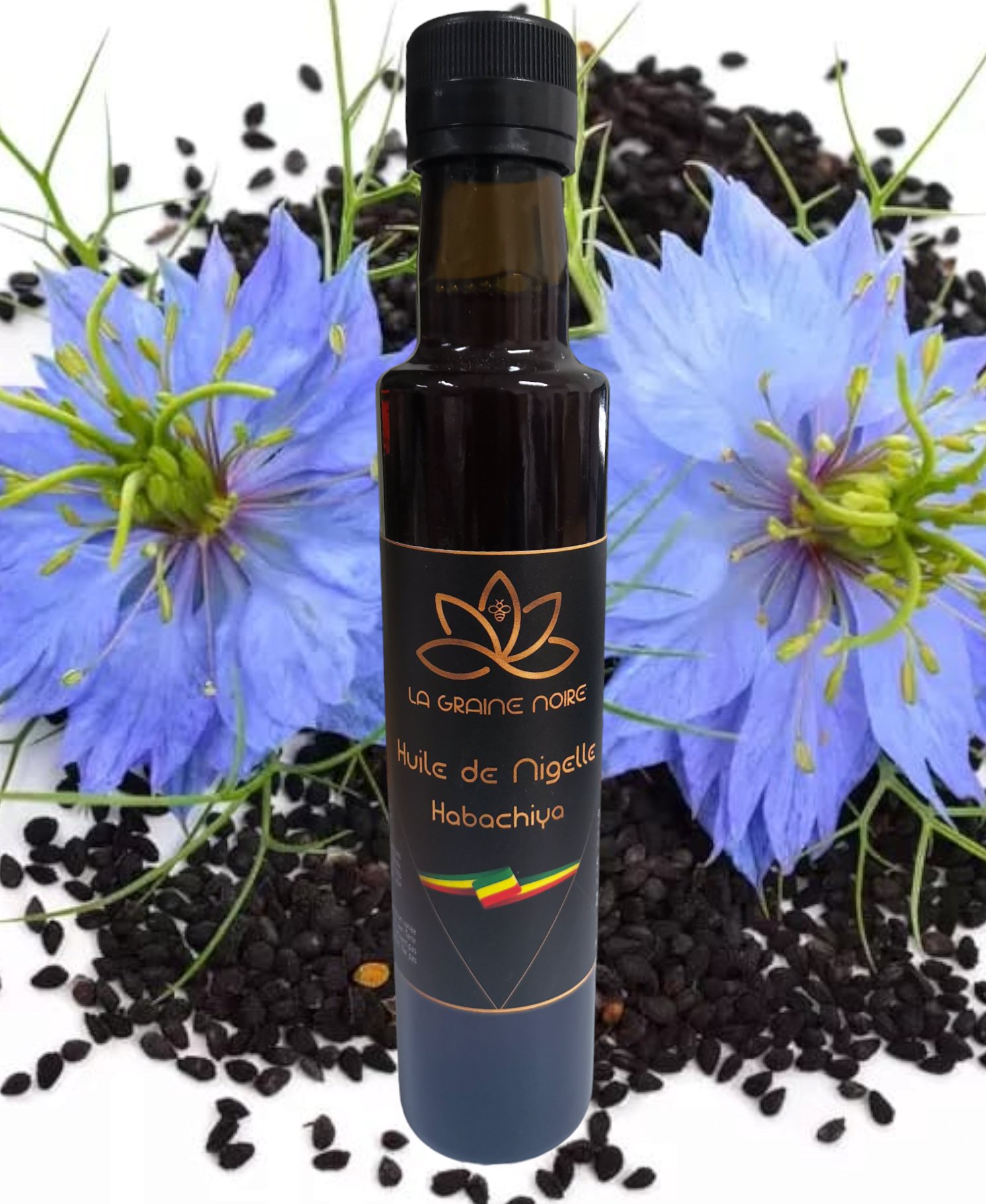 Huile de nigelle Habachiya d'Ethiopie- 250 Ml- La graine noire