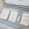 Coffret light Grey Tapis épais blanc Trio
