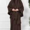Ensemble prière cape avec attache et jupe en Soie de médine – Image 3