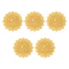 Lot de 5 décoration pour Cupcake EID MUBARAK en plexiglas doré - Oriental