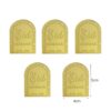 Lot de 5 décorations pour Cupcake EID MUBARAK en plexiglas doré Dôme – Image 3