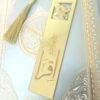 Marque page rectangulaire avec calligraphie