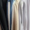 Robe Saliha avec bandes banches en soie de médine – Image 5