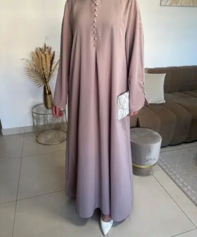 Abaya Robe longue Malia avec boutons