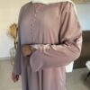 Abaya Robe longue Malia avec boutons – Image 3
