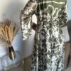Robe Abaya d'été longue fleurie en satin – Image 4