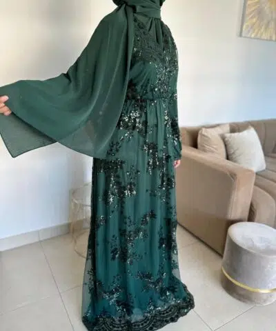 Robe de fête Salima Tulle et fleurs en strass