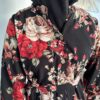 Robe Abaya imprimée de fleurs et boutonnée – Image 2