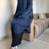 Tunique Chemise longue en satin Extra large – Image 4