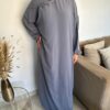 Robe de prière avec hijab intégré en Soie de Médine – Image 2