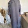 Robe de prière avec hijab intégré en Soie de Médine – Image 4