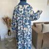 Abaya Robe d'été fleurie en lin – Image 7