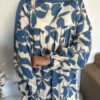 Abaya Robe d'été fleurie en lin – Image 2