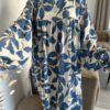 Abaya Robe d'été fleurie en lin – Image 4