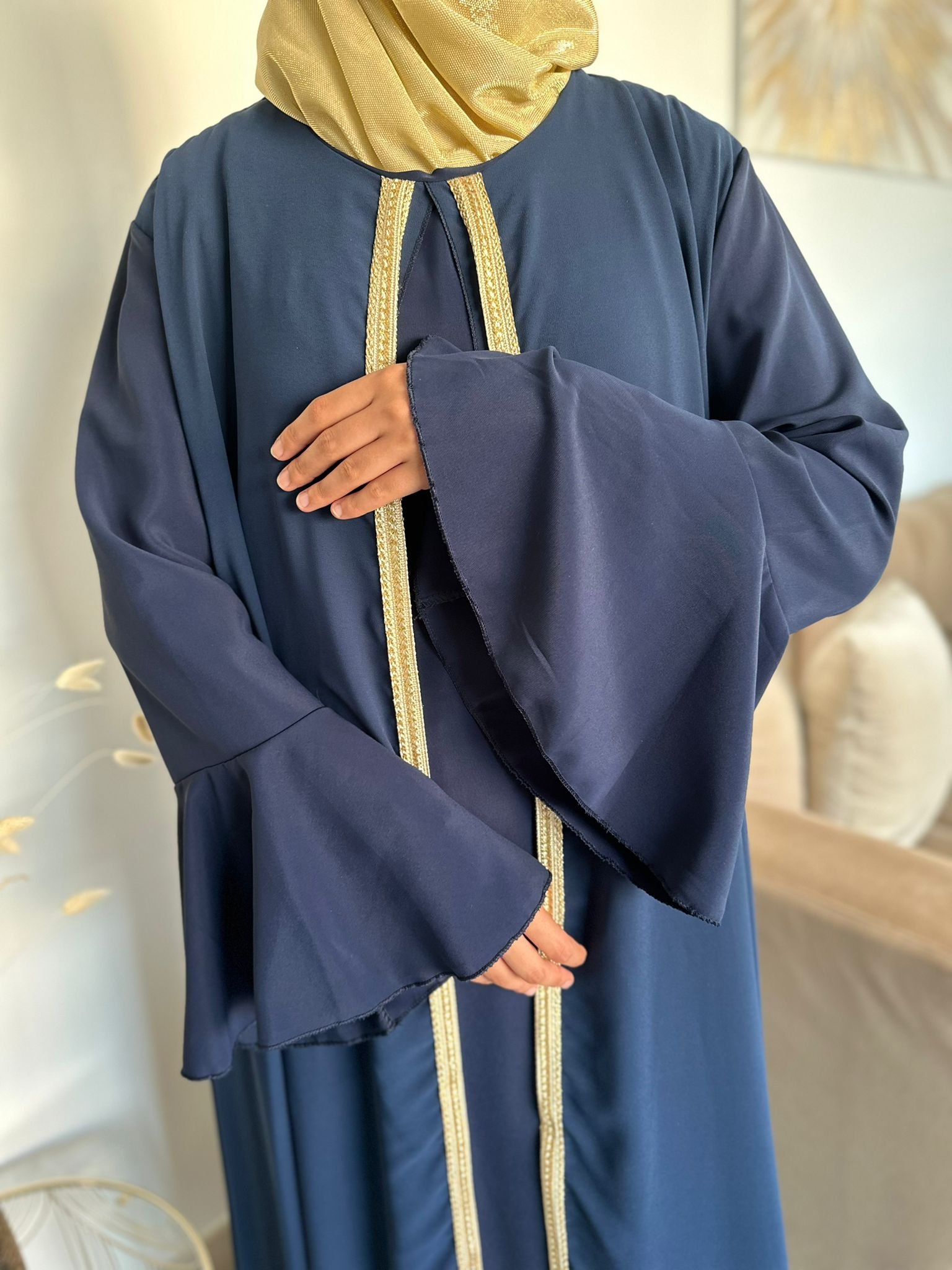 Abaya Robe de soirée voile en mousseline – Image 2