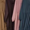 Abaya robe tissu Jazz deux volants – Image 5
