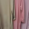Abaya robe soie de Médine manches bicolores – Image 6
