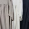 Abaya Robe en lin extra large fines rayures – Image 6