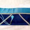 Tapis De Prière Bicolore Bleu marine/ émeraude En Velours Luxe – Image 6