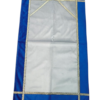 Tapis De Prière Bicolore Gris clair/ Bleu électrique En Velours Luxe – Image 5