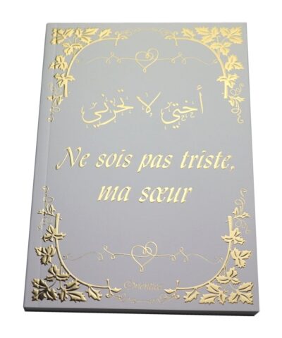 Ne sois pas triste (blanc avec dorures)