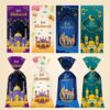 5 SACHETS pour BONBONS EID MUBARAK + ATTACHES couleurs mélangées – Image 3