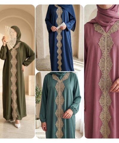 Alternative view of Abaya Laya – Élégance Dorée