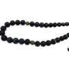 Chapelet /Sebha/Tasbih 33 grosses perles dorées et noires – Image 3