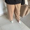 Pantalon ample et léger tissu mi-saison gaufrette – Image 2