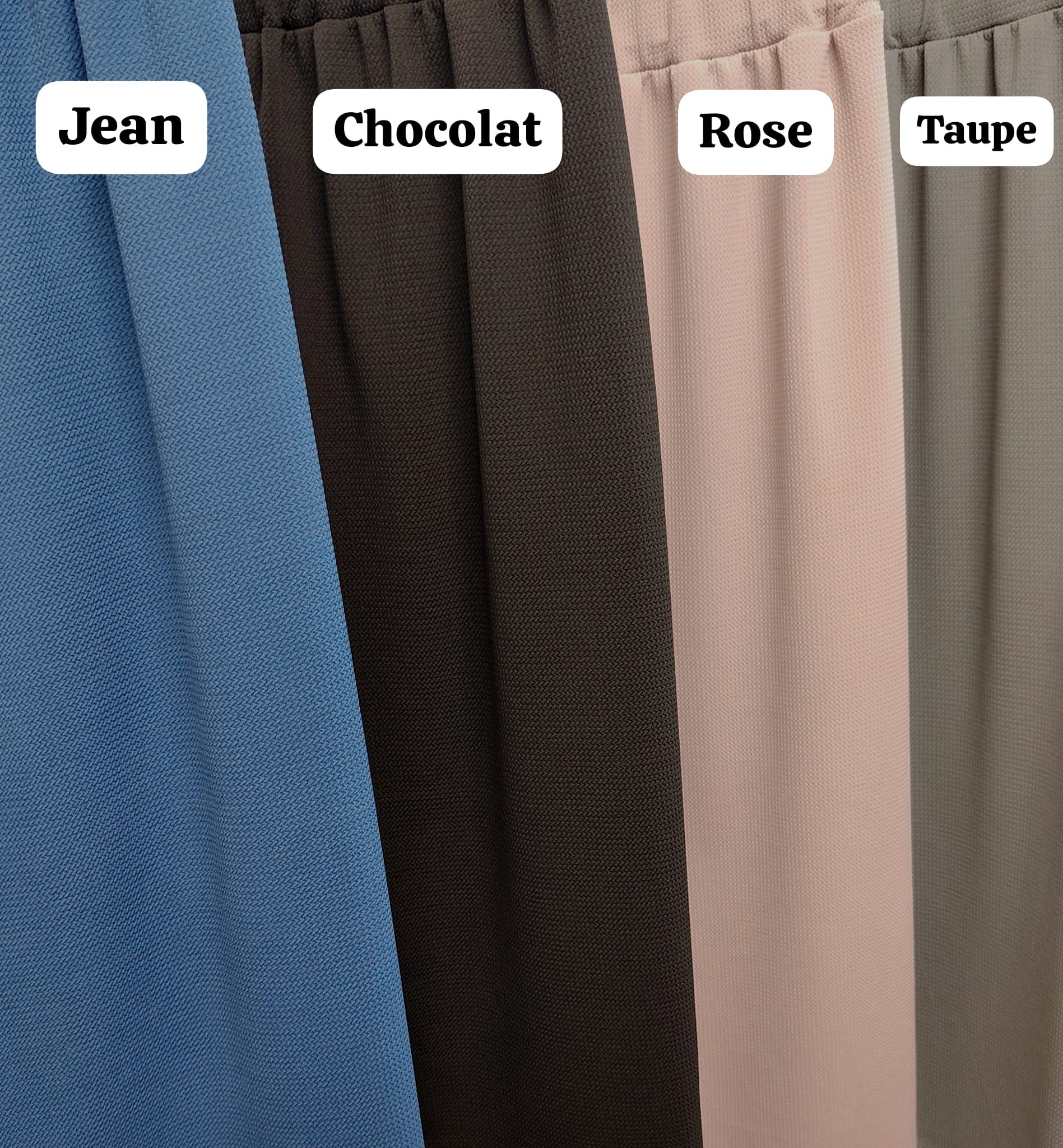 Pantalon ample et léger tissu mi-saison gaufrette – Image 4
