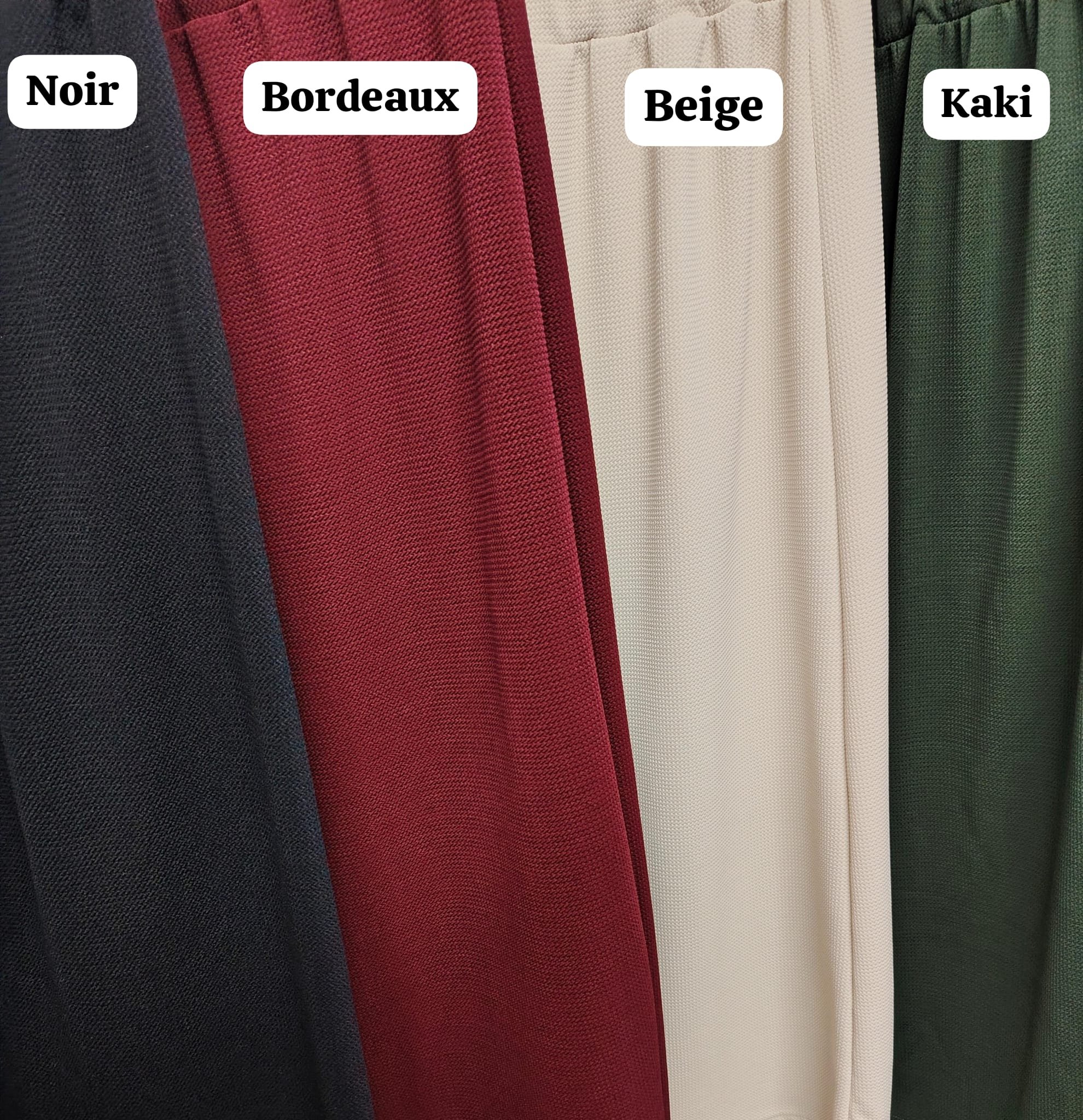 Pantalon ample et léger tissu mi-saison gaufrette – Image 5