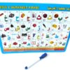 Puzzle "L'alphabet arabe" et ardoise effaçable 21x29 cm – Deux en un